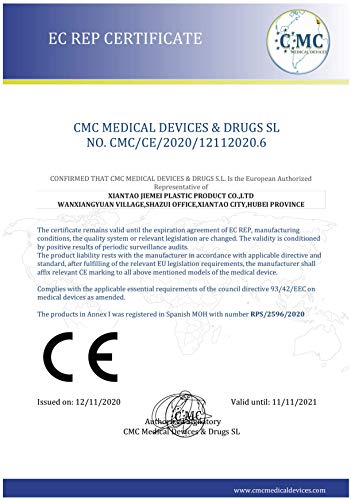 SUMGER Mascarilla Quirúrgica Desechable Homologada, 50 Unidades, Color Azul Marino, CE BFE ≥98%, EN 14683:2019+AC:2019 Type IIR