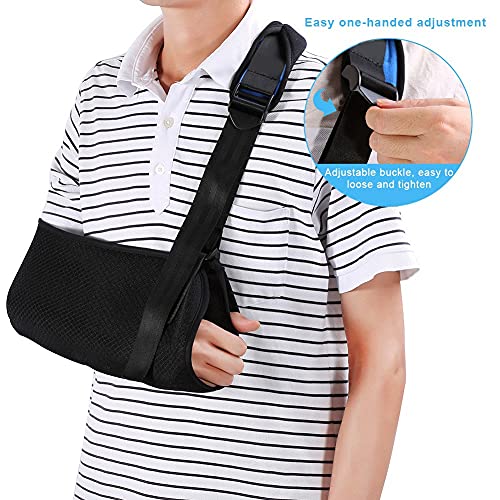 Sumoo Cabestrillo para Brazo, Cabestrillo para Brazo Ajustable para fracturas de Brazo Brazo Roto Hombro rotador Manguitos Soporte para desgarro, dislocación, esguinces y Estiramiento