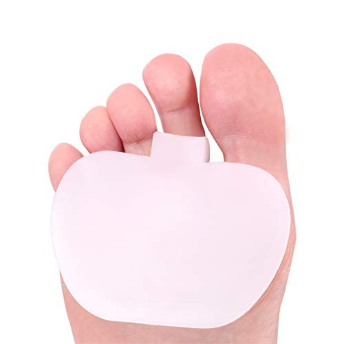 Supcare Plantillas de Gel de Pies Almohadillas de Silicona de Antepié para Neuroma de Morton & Dolores de Bolas Insertado en Zapatos Plantillas de Metatarsiano & Sesamoideo