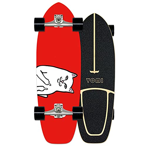 Surfskate Cruiser Skateboard Monopatín Pumpping Carving Surf simulado CX4, Boards Arce 78×24cm, Rodamientos Bolas ABEC-11, para Adolescentes Principiantes Niñas Niños Adultos,C