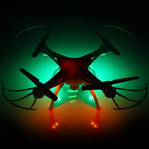 Syma X5SC-1 Drone Falcon Cuadricópteros RC (360 Grados, 4CH 6 Axis, 2.4G ,2.0 MP Cámara ,Flashing Lights LED Colorido