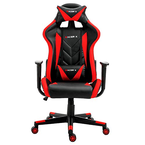 T-LoVendo Silla Gaming Oficina Racing Sillon Gamer Racer X Profesional Videojuegos PC, Universal