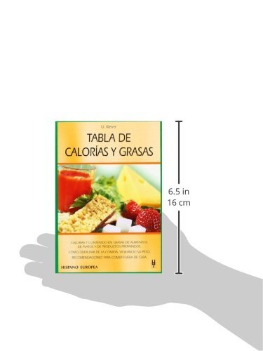 Tabla de calorías y grasas (Tablas de alimentos)