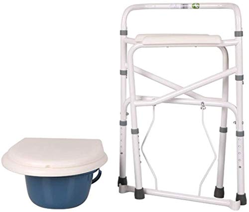 Taburete de la ducha Taburete de ducha Silla de ducha Asiento de inodoro independiente, almohadilla de silla de inodoro ajustable con orinal removible para el banco de ducha de ducha de ancianos Para