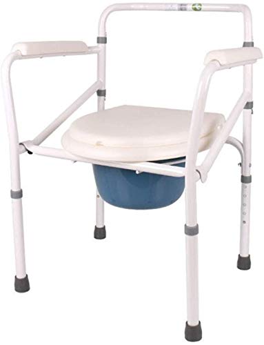 Taburete de la ducha Taburete de ducha Silla de ducha Asiento de inodoro independiente, almohadilla de silla de inodoro ajustable con orinal removible para el banco de ducha de ducha de ancianos Para