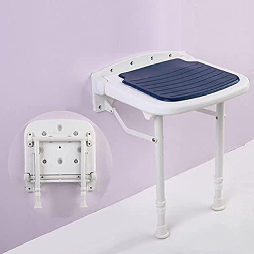 Taburetes, Asiento De Ducha Abatible Ajustable Con Patas Taburete De Ducha Montado En La Pared Con Almohadilla Para Pies Para Silla De Baño Antideslizante Banco De Ducha Con Cojinete Para Ducha Interi