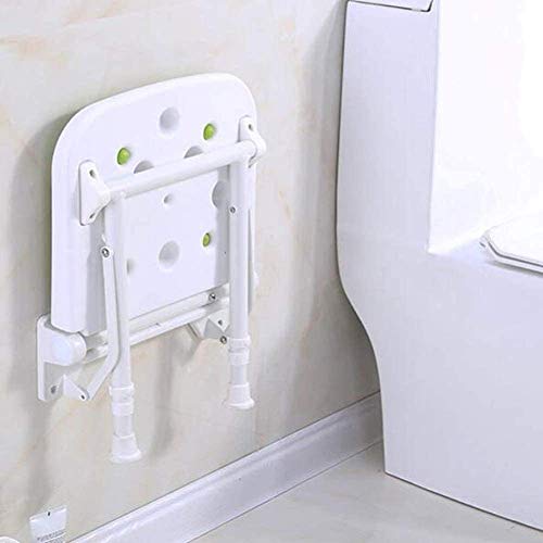 Taburetes, Asiento De Ducha Abatible Ajustable Con Patas Taburete De Ducha Montado En La Pared Con Almohadilla Para Pies Para Silla De Baño Antideslizante Banco De Ducha Con Cojinete Para Ducha Interi