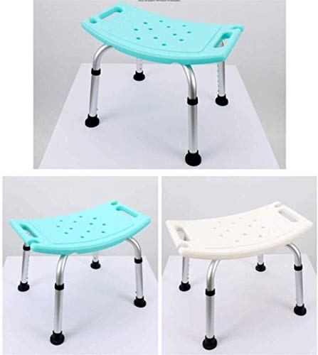 Taburetes WHLONG Baño de Ducha heces Silla de baño Silla de Ducha Ducha Asiento de Altura Ajustable de Aluminio Ligero de Personas con Movilidad Reducida Verde Movilidad para minusválidos