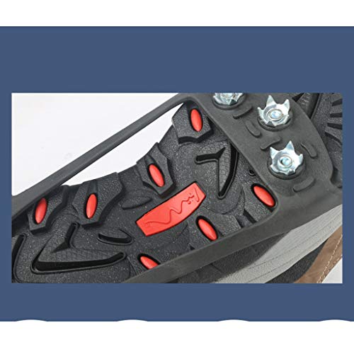 Taco de tracción Garra De Férula De Tracción, 8 Picos De Acero Inoxidable Antideslizante Mini Puntas, Usadas En Hielo Y Montañismo De Escalada De Nieve (Size : 39-43)