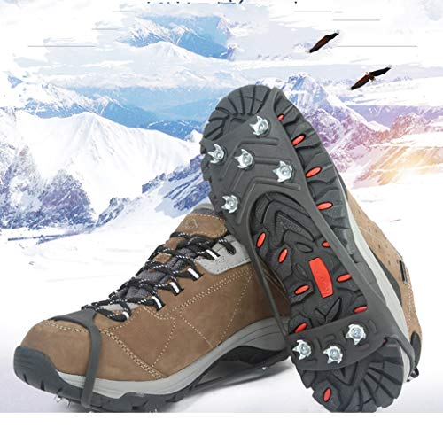 Taco de tracción Garra De Férula De Tracción, 8 Picos De Acero Inoxidable Antideslizante Mini Puntas, Usadas En Hielo Y Montañismo De Escalada De Nieve (Size : 39-43)