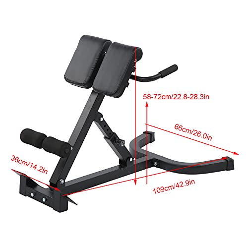 TAKE FANS Banco de hiperextensión, Ejercicio Multifuncional Banco de hiperextensión Plegable Silla de Ejercicio de Gimnasio en casa Ajustable