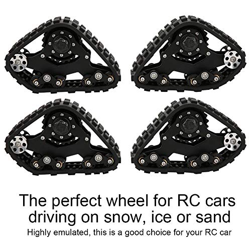 Tbest Neumáticos de Nieve RC, 1/10 Control Remoto RC Rueda de Arena Modelo Neumático de automóvil RC Crawler Accesorio de automóvil