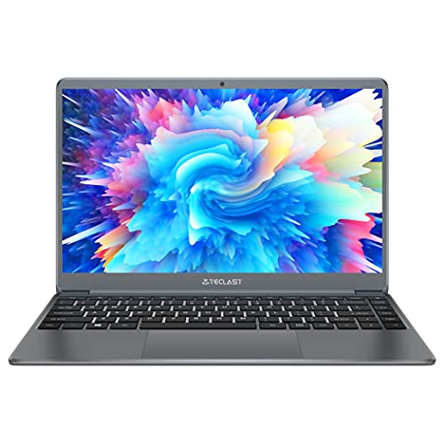 TECLAST Ordenador Portátil 14 pulgadas 8G RAM 256GB SSD,Laptop Intel Celeron N4120 Windows 10, Portátil con 2.6 GHz,5G WiFi, 4k，Gráficos 600, Batería 38000mWh,USB 3.0,Ampliable 512GB SSD,Gris F7PLUS 2