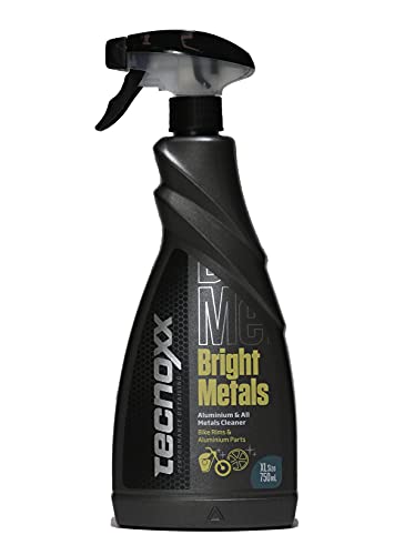 Tecnoxx – Bright Metals Limpia Llantas de aleación y Partes metálicas de Motos y quads 750 mL con pulverizador Envase XL