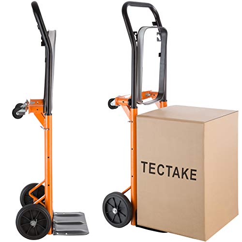 TecTake Carro plataforma de transporte manual Carretilla resistente hasta 80 kg