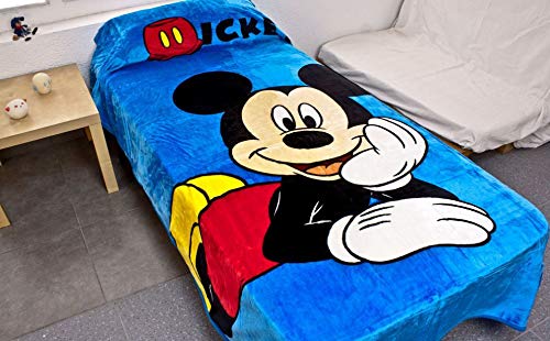 TEJIDOS EL MUNDO Manta Cama 90 cm Mickey Vison