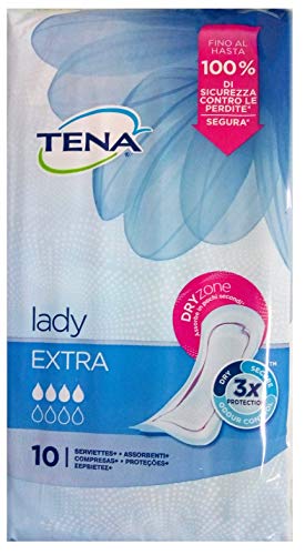 Tena Lady - Compresas absorbentes Extra, 10 unidades