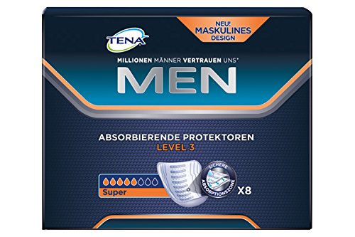 TENA MEN Nivel 3 - pañales de incontinencia para hombres con moderada incontinencia urinaria/incontinencia, Vorteilspack (48 higiene-liners)