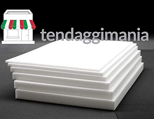 TENDAGGIMANIA ® Espuma – Espuma de poliuretano expandido personalizable – Ideal para sofás, sillones y palés – Placa 200 x 100 – Densidad 18 – 25 – 30 (grosor 3 cm)