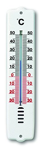 TFA 12.3009 - Termómetro de Interior y Exterior, plástico, Color Blanco