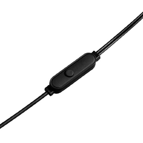 THOMSON | Auriculares de Cable, con micrófono para Respuesta de Llamada, Minimiza el Ruido Exterior, Función remota para controlar la música, Cable de 1,2m, In-Ear, Color Negro