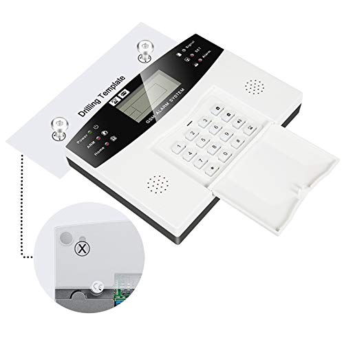 Thustand Sistema Alarma GSM Inalámbrico Control Remoto por Call/SMS - Kit Alarma Antirrobo Casa DIY con Sensor Puerta/Detector Movimiento PIR/Mando a Distancia para Hogar/Tienda