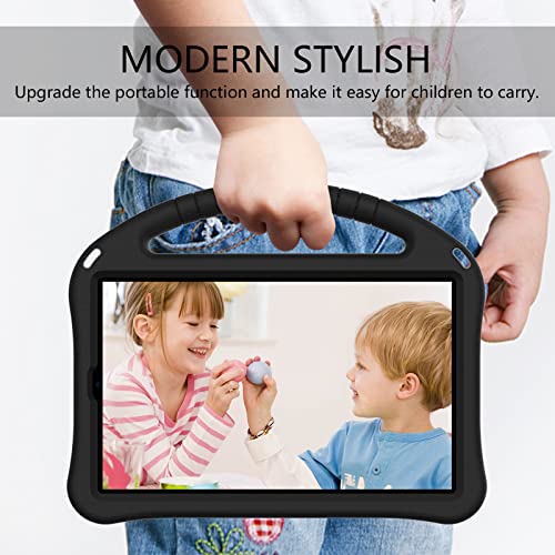 TianTa Lenovo M10 Plus/Smart Tab M10 FHD Plus Funda para Niños, con Portalápiz y Correa de Hombro Manija Soporte Funda Protectora Shockproof para Lenovo TB-X606F/TB-X606X 2020 10.3 Pulgadas - Negro