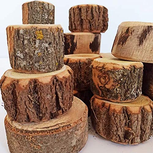 Ticumiku Troncos Naturales de Madera 30 Piezas