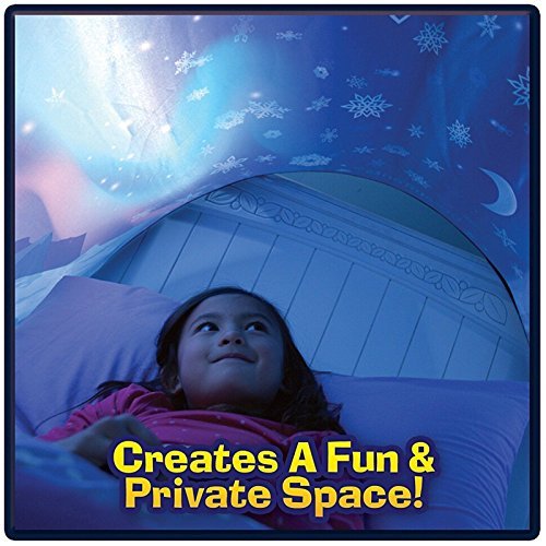 Tienda De Campaña Para Cama Infantil,Carpa De Ensueño, Carpa Para Cama,Carpa Cojin Molon，Carpa Para Niños,Carpa Para Niños Plegable Mágica De Invierno,Navidad Y Regalos De Cumpleaños (nieve)