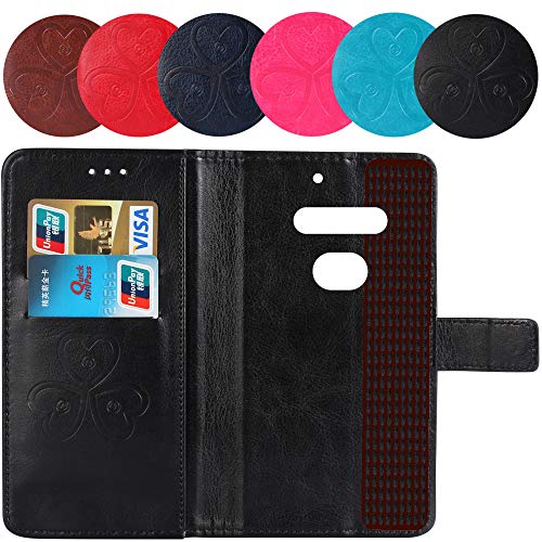 TienJueShi Rojo Retro Premium Función de Soporte Funda Caso Teléfono Case para Doro Secure 580IUP Carcasa Proteccion Cuero Cover Etui