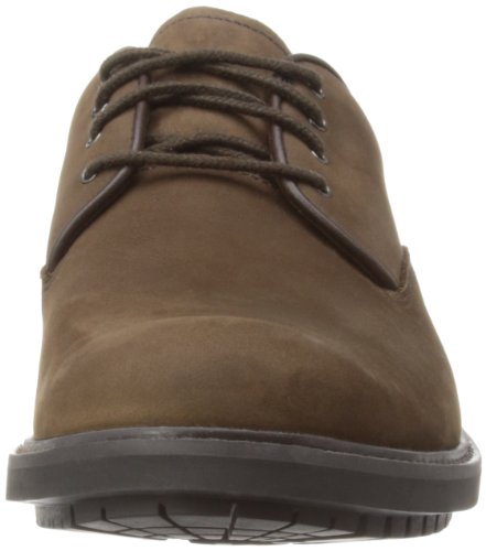 Timberland Stormbucks Plain Toe, Zapatos de Cordones Oxford Hombre, Marrón Dark Brown Nubuck, 41.5 EU