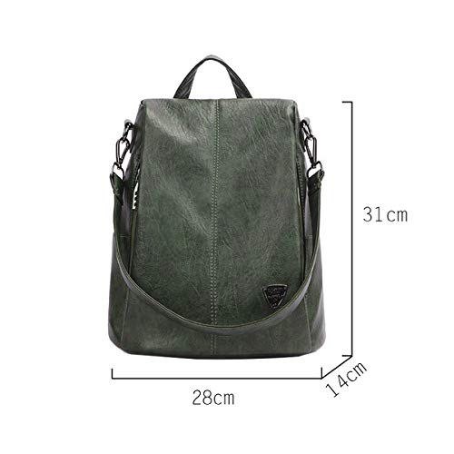 Tisdaini Bolsos Mochila Mujer Moda antirrobo Cuero Artificial autentico Casual Viaje Escolares Bolsos