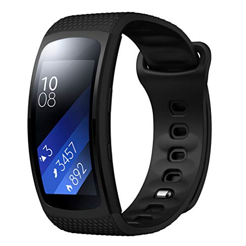 TOPsic Correa Gear Fit 2 Pro/Fit 2 Correa, Reemplazo de Banda de Silicona Suave Deportiva Pulsera de Repuesto para Samsung Gear Fit 2 Pro SM-R365 and Gear Fit 2 SM-R360 Banda