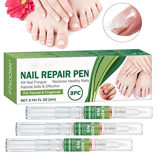 Tratamiento de Uñas, Hongos Uñas Pies, Pluma de Reparación de Uñas, reparación de uñas, Uñas de los pies y las Uñas Solución, Tratamiento rápido y eficaz Anti-Hongos para uñas 3PC