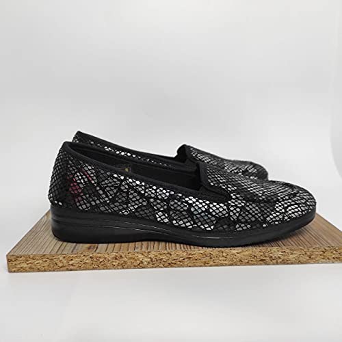 Tupié - Zapatilla Mujer para Pies Delicados - Flexible y Ligera - Primavera -Verano (Negro, Numeric_40)