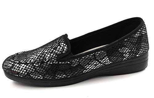 Tupié - Zapatilla Mujer para Pies Delicados - Flexible y Ligera - Primavera -Verano (Negro, Numeric_40)