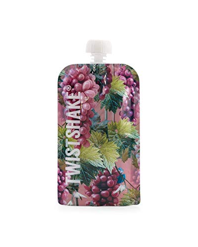 Twistshake Bolsas Reutilizables Para Bebés X | 220 Ml | Sin Bpa, Fruits, 5 Unidades