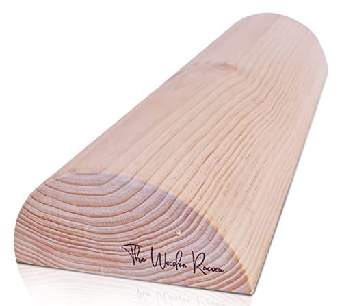 TWR ONLY WOOD Tronco PROPIOCEPCION Madera con Medidas Oficiales (49.5 x 17 x 7.5 cm) Tronco eutonía para Suelo pélvico. Woodroller para hipopresivos, Pilates Yoga .Tronco 5p