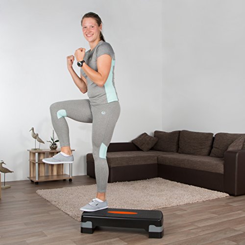 Ultrasport Step, Stepper óptimo para el aeróbic y el fitness,regulable en alturas diferentes,con superficie antideslizante,diferentes colores y tamaños,peso óptimo del usuario 150kg