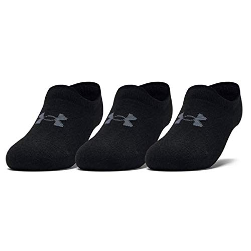 Under Armour Ultra Lo, calcetines de deporte unisex, Negro (Black / Black / Pitch Gray), L