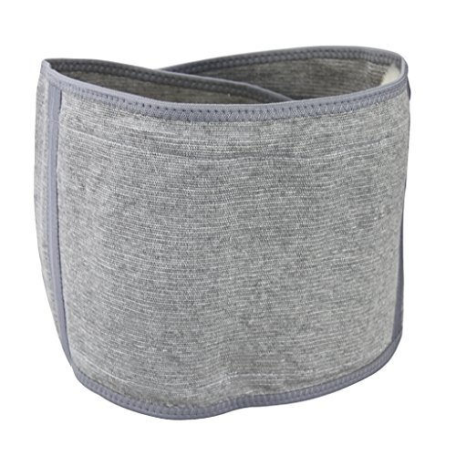 Unisex invierno regla térmico calentador de cachemir cintura lumbar apoyo cinturón acogedor cálido Protector Abdominal Estómago envoltura corporal banda espalda y riñones cartón gris, hombre, gris