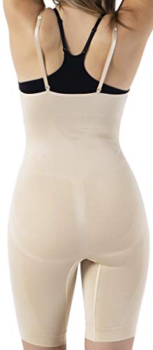 UnsichtBra Body Integral de Mujer Moldeador, Escote Libre, Pierna Larga (sw_2100) (XL (48-54), Beige)