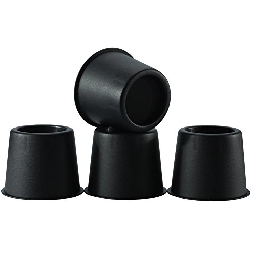 Uping Elevador de Muebles, Elevadores Ajustables para Camas, Mesas o Mobiliario, Agregue Altura de 8CM (4 pack, negro)