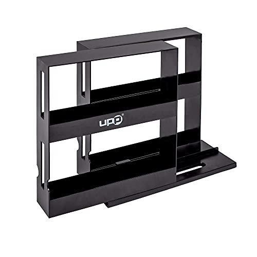 UPP Estantería para especias, especiero I cajón retráctil para condimentos, especias, medicamentos... I Almacenamiento vertical retráctil, organizador universal doble extensible (28 x 10.2 x 27.5 cm)