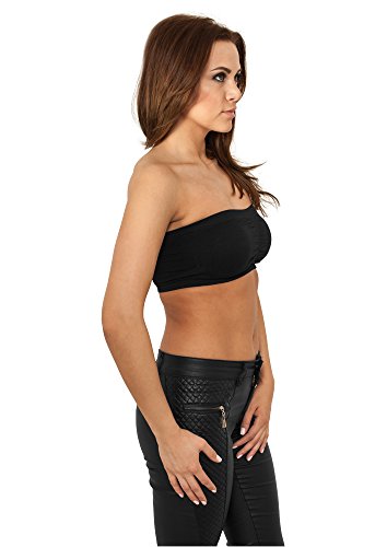 Urban Classics Ladies Pads Bandeau Top, Negro, Tamaño del Fabricante: M para Mujer