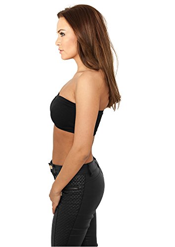 Urban Classics Ladies Pads Bandeau Top, Negro, Tamaño del Fabricante: M para Mujer