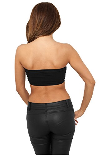 Urban Classics Ladies Pads Bandeau Top, Negro, Tamaño del Fabricante: M para Mujer