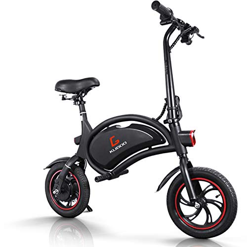 urbetter Bicicleta Electrica Plegables, 250W Motor Bicicleta Plegable 25 km/h, Bici Electricas Adulto con Ruedas de 12", Batería 36V 6.0Ah, Asiento Ajustable, sin Pedales