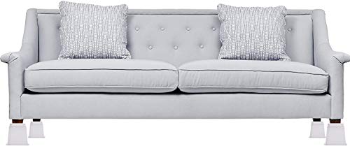 Utopia Bedding - 8 Piezas Elevadores de Muebles Ajustables de Calidad (4 largas y 4 Cortas) - Ahorro de Espacio Elevadores de Muebles para la Cama, la Mesa, la Silla o el sofá - (7 a 20cm) (Blanco)