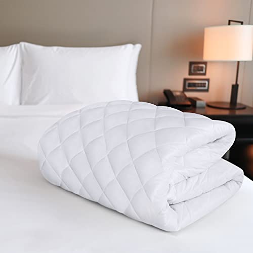 Utopia Bedding - Protector de colchón Acolchado (140x200 cm) - Microfibra - Transpirable - Funda para colchon estira hasta 30 cm de Profundidad - 140 x 200 cm, Cama 140